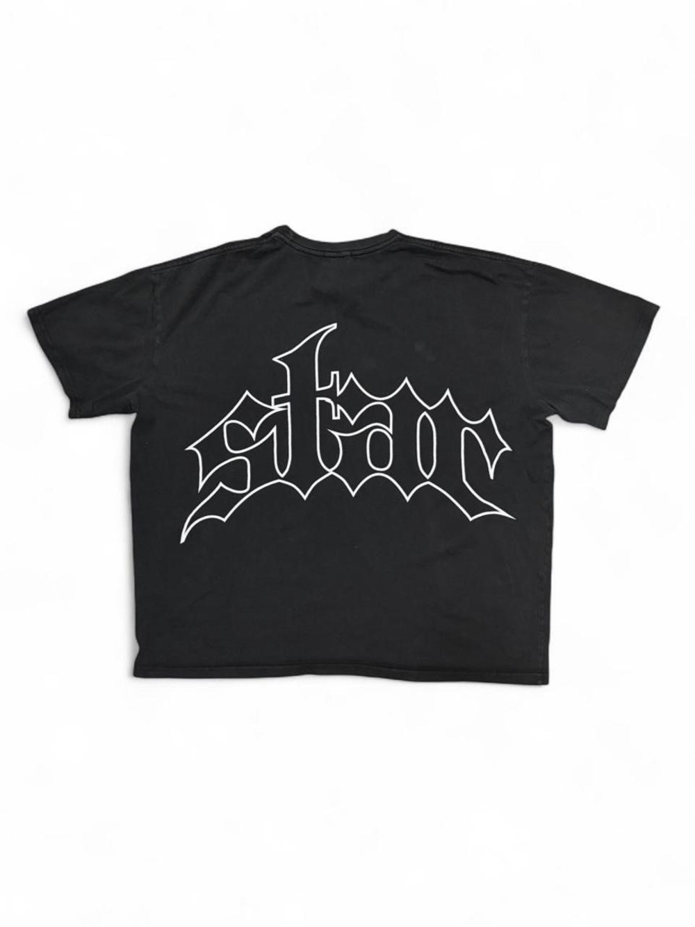 MAN BoohooMAN Black Tribal CyberSigil Gothic “Star” Graphic Tee – Medium